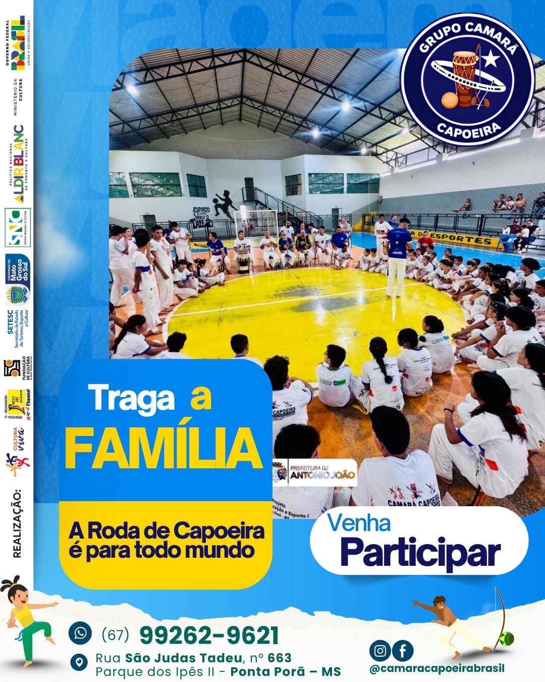 Grupo Camará: 26 Anos Transformando Vidas em Ponta Porã através da Capoeira e Cidadania