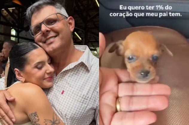 Pai de Ana Castela resgata cachorrinha abandonada em estrada e surpreende cantora